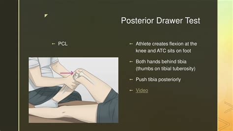 knee drawer test results